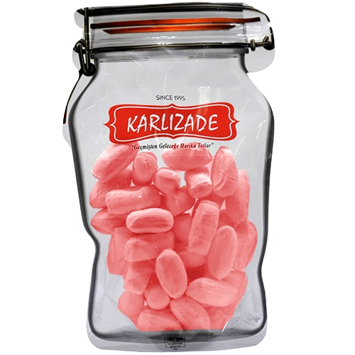 Pomegranate Flavored Turkish Mevlana Candy 500 Gr Jar Packaged