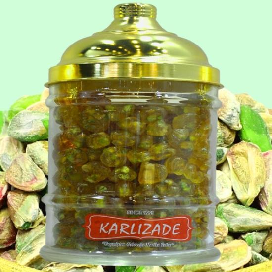 Antep Fıstıklı Akide Şekeri (Makas) 100 Gr Kova | Karlızade