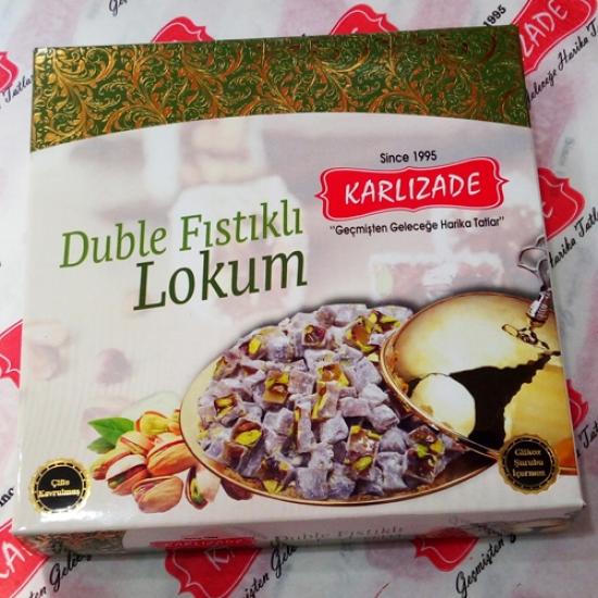 With Pistachio Double Turkish Delight (%15-23) 250 Gr Kutu | KARLIZADE