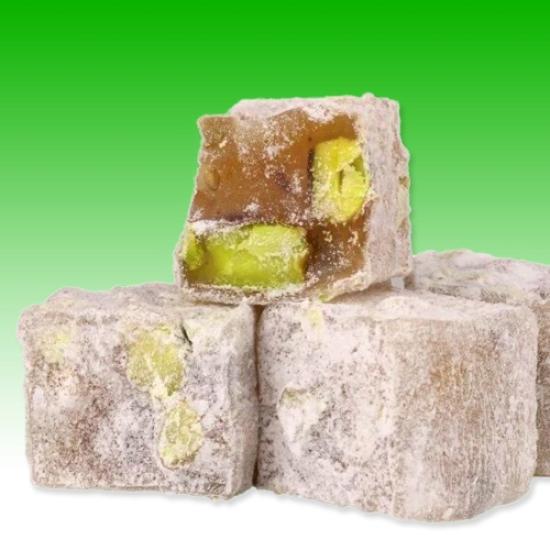 With Pistachio Double Turkish Delight (Düşük Oranlı) 1 Kg | KARLIZADE