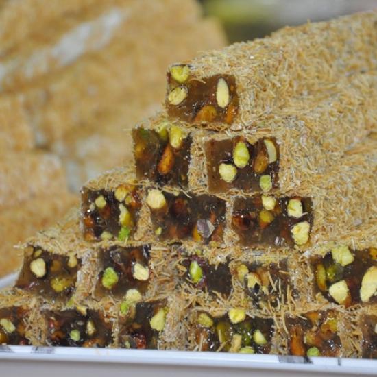 Bulk Kadayif With Pistachio Long Turkish Delight 5 Kg | Karlızade
