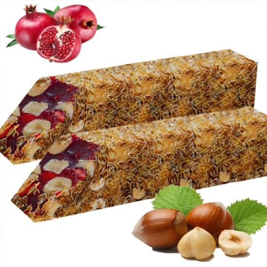 Kadayif Pomegranate With Hazelnut Double Turkish Delight (%18-28) 1 Kg | KARLIZADE