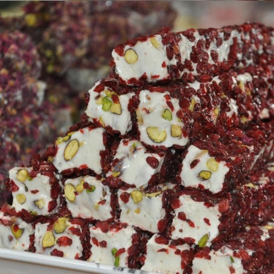 Zereshk With Pistachio Sultan Long Turkish Delight 1 Kg | KARLIZADE