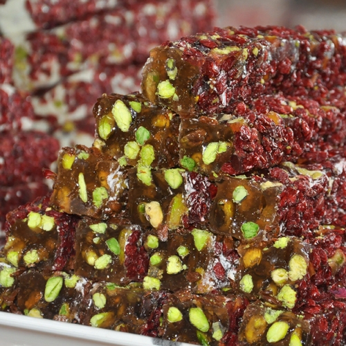 Zereshk With Pistachio Long Turkish Delight 1 Kg