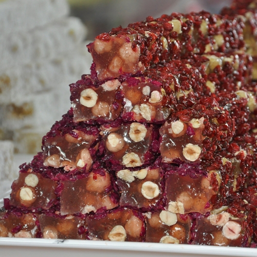 Zereshk Pomegranate With Pistachio Long Turkish Delight 1 Kg